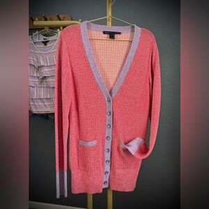 MARC By Marc Jacobs Pink, Purple, Orange Long Oversized Cardigan